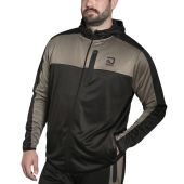 D555 Mens Big Size Active Performance Stretch Zip Through Hoodie