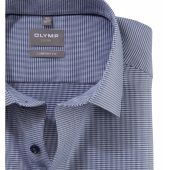 Olymp Mens Big Size Micro Dogtooth Formal Long Sleeve Shirt