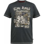 D555 Dune Kings Buggy Printed Crew Neck Cotton T-Shirt