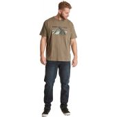 North 56 Mens Big Size Downhill Exp Print Crew Neck Cotton T Shirt