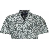 Espionage Mens Big Size Short Sleeve All Over Abstract Print Shirt