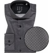 Eterna Mens Big Size Stretch Micro Pattern Long Sleeve Formal Shirt