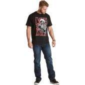 North 56 Denim Mens Big Size Jimi Hendrix Print Crew Neck Cotton T Shirt