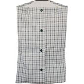 Olymp Mens Big Size Comfort Fit Egyptian Cotton Check Button Down Collar Short Sleeve Shirt With Breast Pocket