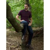 Mish Mash Mens Big Size Plain Cotton Polo With Patterned Contrast Collar And Cuff