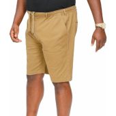 D555 By Duke Mens Big Size Full Elastic Waist Stretch Shorts with Internal Drawcord