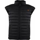 Lebrett Mens Big Size Horizontal Quilt Padded Gilet With Stretch Side Panel