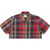 Ben Sherman Mens Big Size Large Madras Check Button Down Collar Cotton Casual Short Sleeve Shirt