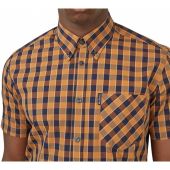 Ben Sherman Mens Big Size Button Down Collar Cotton Check Shirt