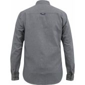 Mens Big Size Duke D555 Grandad Long Sleeve Shirt With Micro Dogtooth Check