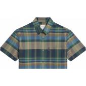 Ben Sherman Mens Big Size Tartan Check Button Down Collar Short Sleeve Shirt With Breast Pocket