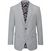 Skopes Mens Big Size Dogtooth Pattern Single Breasted Sports Jacket