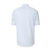 Casa Moda Mens Big Size Linen Mix Stripe Short Sleeve Shirt