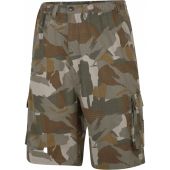 Espionage Mens Big Size Camouflage Printed Longer Length Ripstop Cargo Short