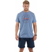 North 56°4 Mens Big Size Riviera Crab Print Cotton Crew Neck T Shirt