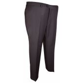 Big Size Hugo James Stretch Black Formal Trouser