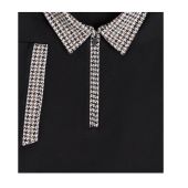 Mish Mash Mens Big Size Fashion Zip Polo With Dogtooth Contrast Collar And Cuff