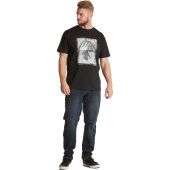 NORTH 56°4 Mens Big Size  The Challenge Ski Print Cotton Crew Neck T Shirt