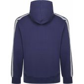 Ed Baxter Mens Big Size Zip Front Hoody With Side Stripes And Front Pockets