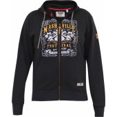 Mens Big Size Duke D555 Full Zip Hoody With Chest Print