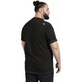 D555 Mens Big Size Skeleton Biker Print Crew Neck T Shirt