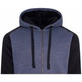 Kam Mens Big Size Raglan Sleeve  Zip Through Sherpa Fleece Hoody