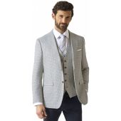 Skopes Mens Big Size Dogtooth Pattern Single Breasted Sports Jacket