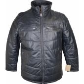 Redpoint Mens Big Size Soft Leather Stitch Leather Panelled Jacket
