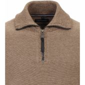Casa Moda Mens Big Size Knitted Quarter Zip Cotton Cashmere Sweater
