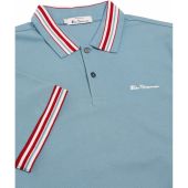 Ben Sherman Mens Big Size House Multi Stripe Collar Cotton Polo