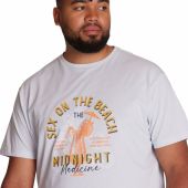 North 56 Mens Big Size Sex On The Beach Print Cotton Crew Neck T Shirt