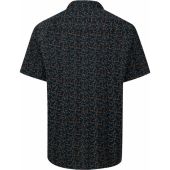 Ed Baxter Mens Big Size Pattern Print Cotton Casual Short Sleeve Shirt