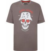 Ed Baxter Mens Big Size Aloha Skull Print T Shirt