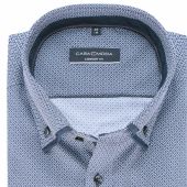 Casa Moda Mens Big Size Patterned Long Sleeve Formal Shirt