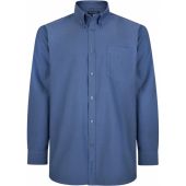 Kam Mens Big Size Oxford Button Down Collar Cotton Long Sleeve Shirt