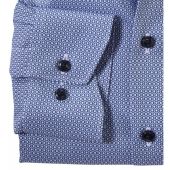 Olymp Mens Big Size Hexagon Print Egyptian Cotton Formal Long Sleeve Shirt