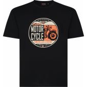 Espionage Mens Big Size Motor Cycle Print Cotton Crew Neck T Shirt