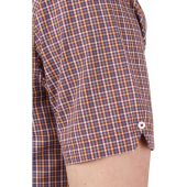 Ben Sherman Mens Big Size Mini Gingham Check Button Down Collar Cotton Short Sleeve Shirt