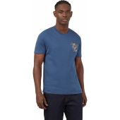 Ben Sherman Mens Big Size Strolling Record Print Crew Neck Cotton T Shirt