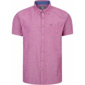 Peter Gribby Mens Big Size Cotton Linen Button Down Collar Casual Short Sleeve Shirt With Breast Pocket