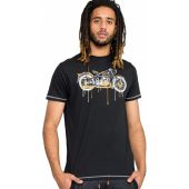 Duke Mens Big Size - Rochester - Classic Motor Bike Print Cotton Crew Neck T Shirt