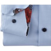 Olymp Mens Big Size Micro Diamond Pattern Comfort Fit Formal Long Sleeve Shirt