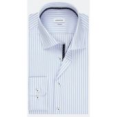Seidensticker Mens Big Size Candy Stripe Comfort Fit Long Sleeve Formal Shirt With Breast Pocket