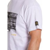 North Denim Mens Big Size Classic Bike Print Cotton Crew Neck T Shirt