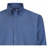 Kam Mens Big Size Oxford Button Down Collar Cotton Long Sleeve Shirt
