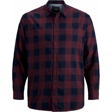 Mens Big Size JACK and JONES Long Sleeved Check Shirt