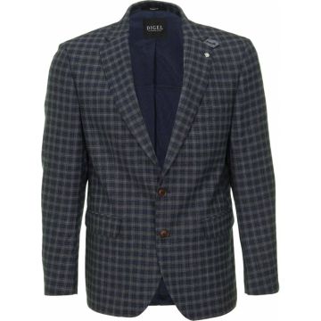 Digel Mens Big Size Stretch Check Wool Sports Jacket