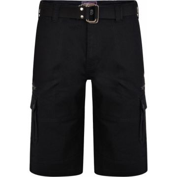 Kam Mens Big Size Belted cargo Stretch Short With Belt