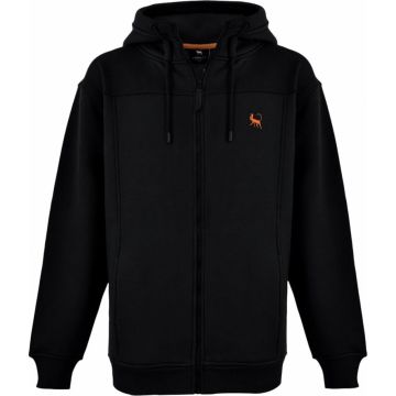 Lebrett Mens Big Size Zip Front Hoodie With Two Front Pockets