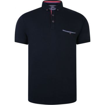 Peter Gribby Mens Big Size Button Down Collar Soft Touch Cotton Polo With Breast Pocket